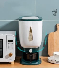 Deluqse Rijst Dispenser - Rijst Container - Grijs - Voedsel Dispenser - Rijst Opbergdoos - Rijst Bewaren - Rijst Opberg Container -Dagelijkse Benodigdheden Verkoop 1028x1200 1