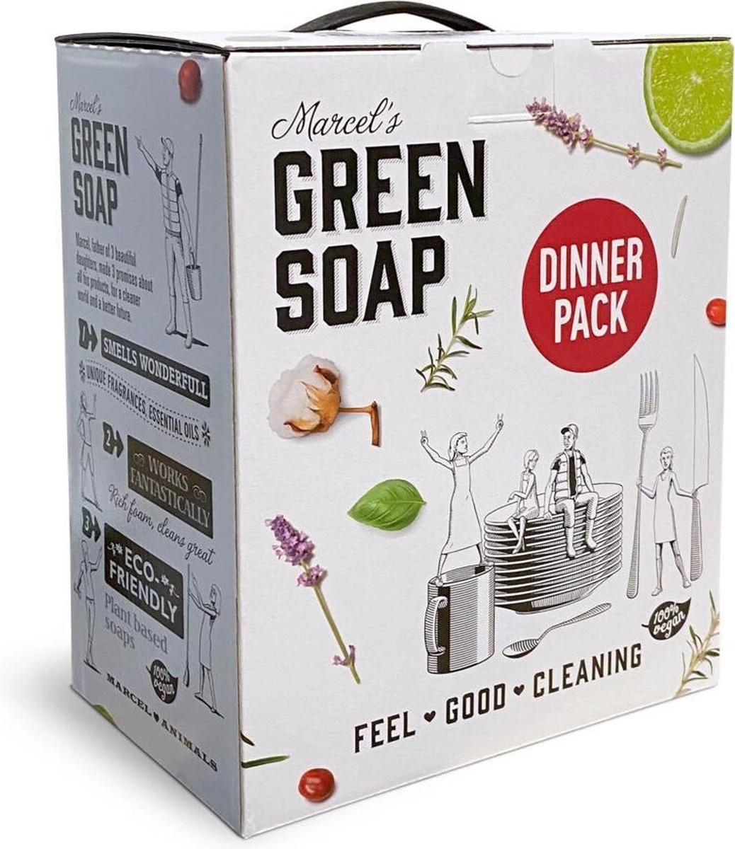 Marcel's Green Soap Dinner Pack - 1 X 1 Box 2 Marcel's Green Soap Dinner Pack - 1 X 1 Box - Afbeelding 2