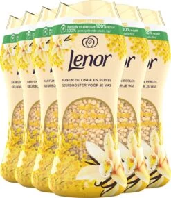 Lenor Vanille En Mimosabloesem Parels - In-Wash Geurbooster - Voordeelverpakking 6 X 15 Wasbeurten