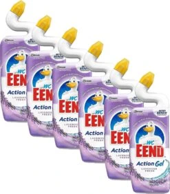 6x WC Eend Toiletreiniger Lavendel Fresh 750 Ml