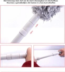 Plumeau/met Telescoopsteel/uitschuifbaar/microvezel Buigbare Borstelkop/9 X 126cm Max-lengte179cm -Dagelijkse Benodigdheden Verkoop 1076x1200 1