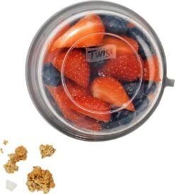 Lock&Lock Yoghurt Beker To Go - Muesli Beker To Go - Lunchbeker - Salade To Go - Saladebox - Large - 760 Ml + 310 Ml - Wit -Dagelijkse Benodigdheden Verkoop 1082x1200 2