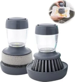 Afwasborstel Met Zeepdispenser – Met 3 Verschillende Opzet Stukken – Inclusief Houder – Grijs – Afwas Borstel Zeepreservoir – Zeep Handborstel – Doseerpomp – Afwasmiddel Dispenser – Navulbaar 11 Afwasborstel Met Zeepdispenser – Met 3 Verschillende Opzet Stukken – Inclusief Houder – Grijs – Afwas Borstel Zeepreservoir – Zeep Handborstel – Doseerpomp – Afwasmiddel Dispenser – Navulbaar -Dagelijkse Benodigdheden Verkoop 1107x1200 1