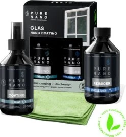 PURE NANO Glas - Nano Coating Voor 5 Jaar Heldere Ramen Met Minder Schoonmaakwerk - 250 Ml
