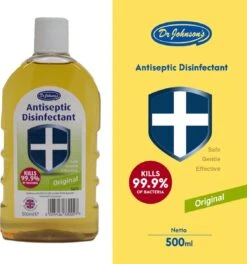 Dr Johnsons Ontsmettingsmiddel - 6 X 500ml Voordeelverpakking - Dettol Antiseptic Alternatief -Dagelijkse Benodigdheden Verkoop 1124x1200