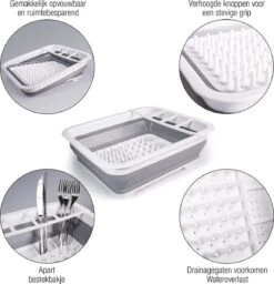 Amazy Afdruiprek Opvouwbaar & Bpa-vrij - Afdruiprek Voor Het Drogen Van Bestek, Borden, Glazen & Flessen - Afdruipmat In Grijs-wit Van Kunststof & Silicone Voor Gootsteen, Spoelbakken, Keuken 11 Amazy Afdruiprek Opvouwbaar & Bpa-vrij - Afdruiprek Voor Het Drogen Van Bestek, Borden, Glazen & Flessen - Afdruipmat In Grijs-wit Van Kunststof & Silicone Voor Gootsteen, Spoelbakken, Keuken -Dagelijkse Benodigdheden Verkoop 1160x1200