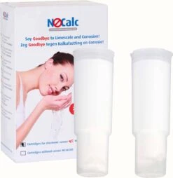 NoCalc Navulpatronen - 2 Stuks - Gebruik I.c.m. Electronic Sensor - Waterontharder - Waterontkalker