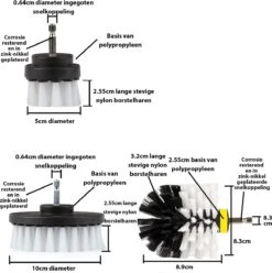 Kibani 3 Delige Borstelset Voor Boormachine - Wit - Voor Wielen, Tapijt En Bekleding - Schrobborstel – Boorborstel – Schuurborstel - Borstel Boormachine – Schoonmaakborstel – Reinigingsborstel – Tapijtreiniger - Borstelset 11 Kibani 3 Delige Borstelset Voor Boormachine - Wit - Voor Wielen, Tapijt En Bekleding - Schrobborstel – Boorborstel – Schuurborstel - Borstel Boormachine – Schoonmaakborstel – Reinigingsborstel – Tapijtreiniger - Borstelset -Dagelijkse Benodigdheden Verkoop 1197x1200 8