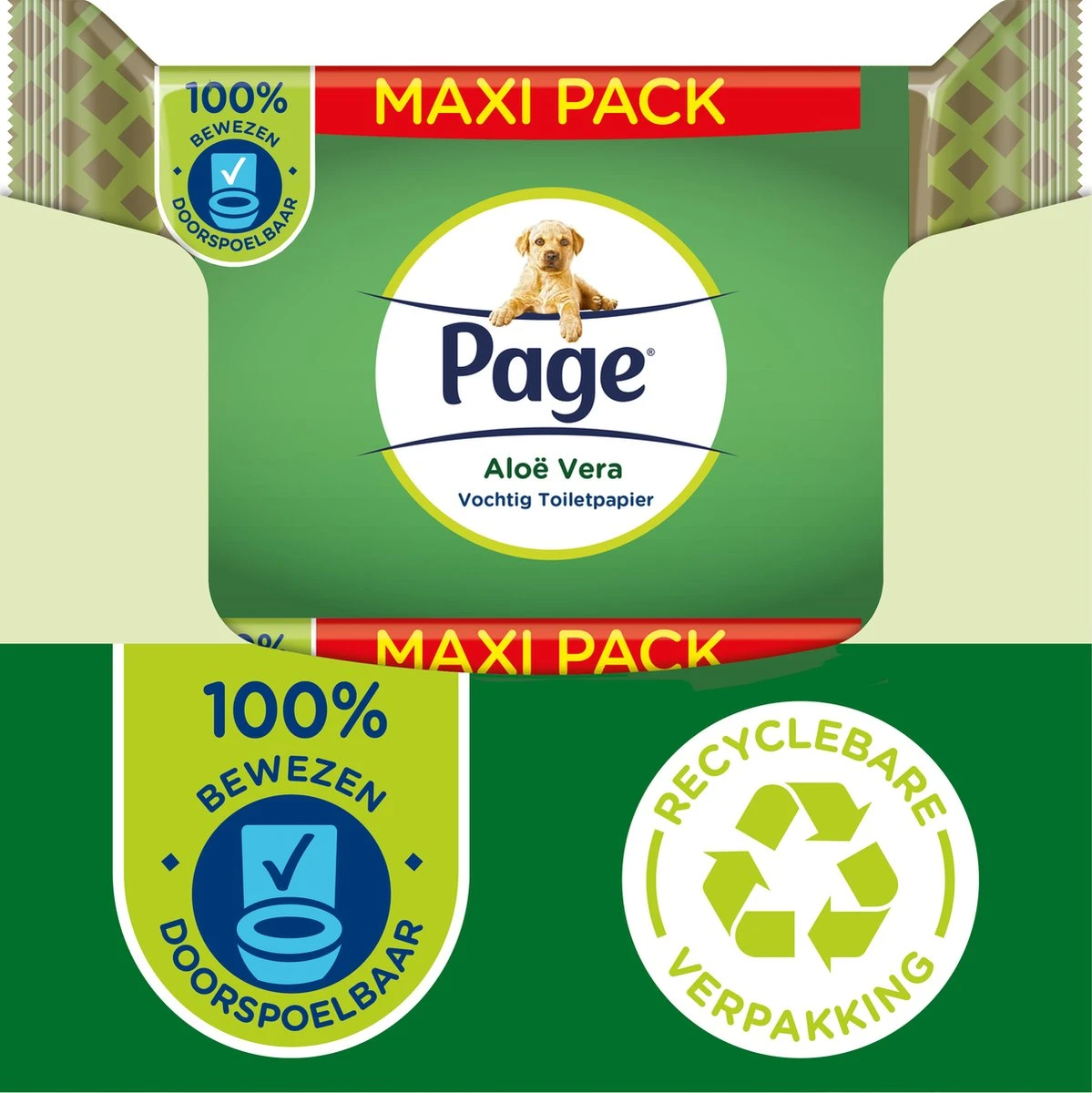 Page Vochtig Toiletpapier - 6 X 74 Stuks - Aloë Vera Maxi Vochtig Wc Papier - Voordeelverpakking 1 Page Vochtig Toiletpapier - 6 X 74 Stuks - Aloë Vera Maxi Vochtig Wc Papier - Voordeelverpakking