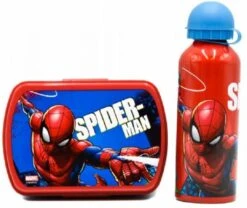 Marvel Schoolset, Broodtrommel Met Drinkfles Spiderman -Dagelijkse Benodigdheden Verkoop 1200x1009 1