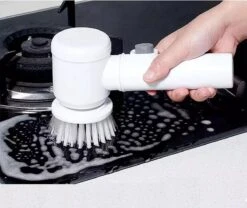 Apeiron Elektrische Schoonmaakborstel - Poetsmachine - Poliermachine - Schrobborstel - Handborstel - Werkborstel - Schrobber - Boorborstel - Wasborstel - Schoonmaakmiddelen - Reinigingsborstel - 3 Opzetstukken -Dagelijkse Benodigdheden Verkoop 1200x1009 2