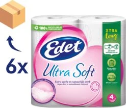 Edet Ultra Soft Xtra Long 4-laags Toiletpapier - 24 = 48 Rollen 5 Edet Ultra Soft Xtra Long 4-laags Toiletpapier - 24 = 48 Rollen -Dagelijkse Benodigdheden Verkoop 1200x1029 2