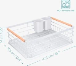 Navaris Afdruiprek Met Uitneembare Bestekhouder - Afwasrek Met Losse Lekbak - Vaatwasrek Met Plateau - Voor Bestek, Borden, Schalen En Pannen 11 Navaris Afdruiprek Met Uitneembare Bestekhouder - Afwasrek Met Losse Lekbak - Vaatwasrek Met Plateau - Voor Bestek, Borden, Schalen En Pannen -Dagelijkse Benodigdheden Verkoop 1200x1040 2