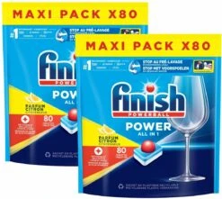 Finish Power All In One Citroen Vaatwastabletten - 160 Stuks