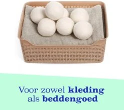 Casa Calma Drogerballen (6 Stuks) - Inclusief Opbergzakje - 100% Natuurlijk Schapenwol - Droger Ballen - Zero Waste Wasverzachter Bollen - Energiebesparend Drogen Met Droogbollen - Dryer Balls - Diervriendelijk & Milieuvriendelijk - Energie Besparen -Dagelijkse Benodigdheden Verkoop 1200x1075