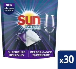 SUN® Sun Optimum All-in 1 Regular Capsules - 30 Vaatwastabletten - Maandbox 9 SUN® Sun Optimum All-in 1 Regular Capsules - 30 Vaatwastabletten - Maandbox -Dagelijkse Benodigdheden Verkoop 1200x1084 4