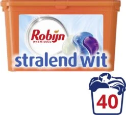 Robijn Stralend Wit 3 In 1 Wascapsules Speciaal Voor De Witte Was - 40 Wasbeurten Kwartaalbox 14 Robijn Stralend Wit 3 In 1 Wascapsules Speciaal Voor De Witte Was - 40 Wasbeurten Kwartaalbox -Dagelijkse Benodigdheden Verkoop 1200x1098