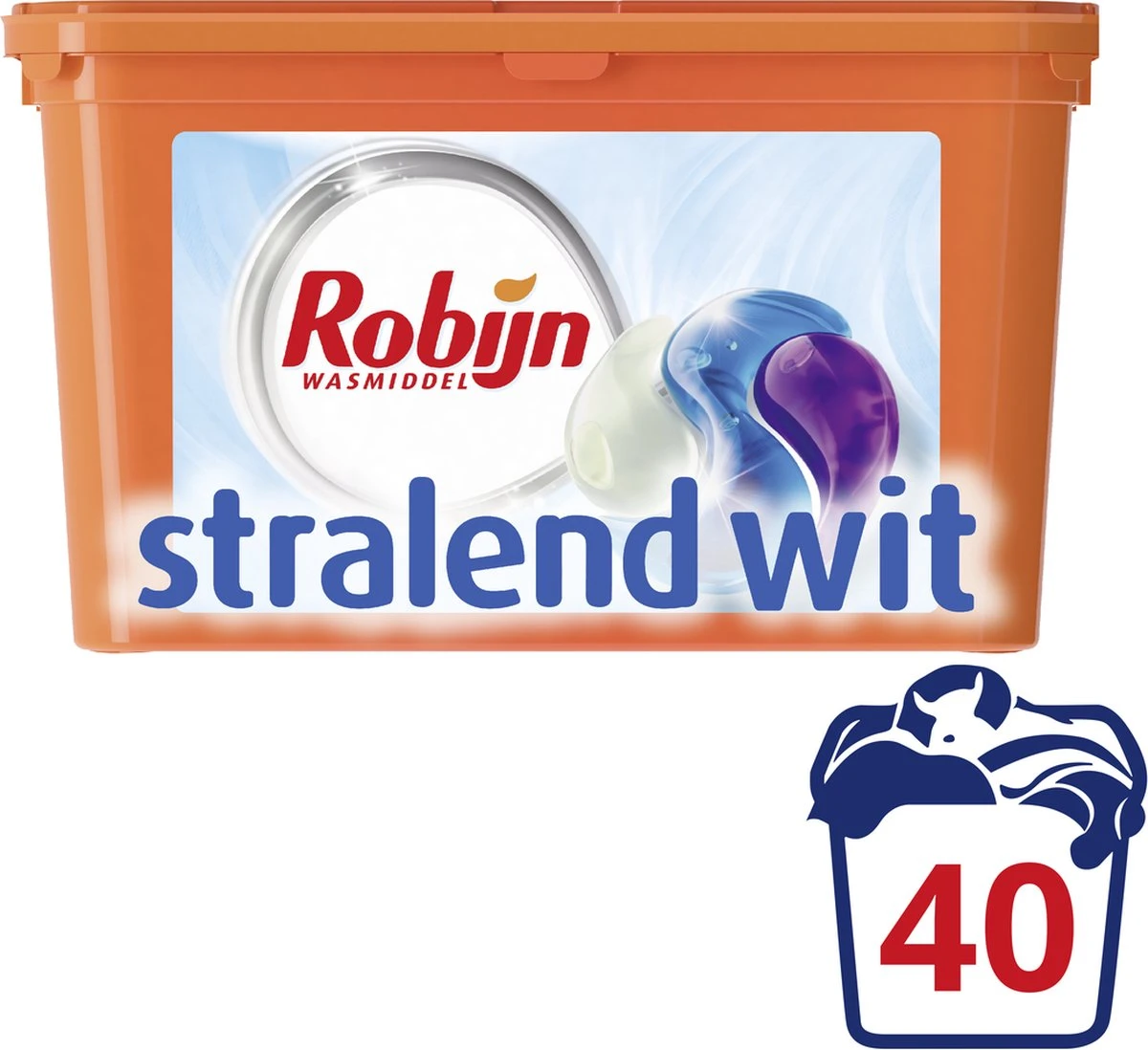 Robijn Stralend Wit 3 In 1 Wascapsules Speciaal Voor De Witte Was - 40 Wasbeurten Kwartaalbox 4 Robijn Stralend Wit 3 In 1 Wascapsules Speciaal Voor De Witte Was - 40 Wasbeurten Kwartaalbox - Afbeelding 4