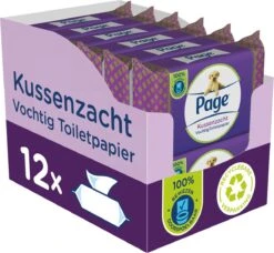 Page Vochtig Toiletpapier - 12 X 38 Stuks - Kussenzacht Vochtig Wc Papier - Voordeelverpakking -Dagelijkse Benodigdheden Verkoop 1200x1106 3