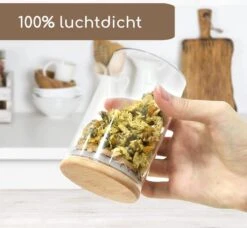 Quality Needz - Voorraadbussen - 250 ML - Glazen Potjes Met Deksel - Kruidenpotjes - 10 Delige Set - BPA-vrij - Gratis Pen & Herschrijfbare Stickers -Dagelijkse Benodigdheden Verkoop 1200x1109 5