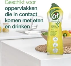 Cif CleanBoost Cream Citroen Schuurmiddel - 8 X 750 Ml - Voordeelverpakking -Dagelijkse Benodigdheden Verkoop 1200x1118