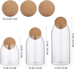 Igoods Helderglazen - Voorraadpot Met Kurkbal - Thee- En Koffiebus Met Bolvormig Houten Deksel - Voedselblikken - Keukenopslag - Opslagpotten 10 Igoods Helderglazen - Voorraadpot Met Kurkbal - Thee- En Koffiebus Met Bolvormig Houten Deksel - Voedselblikken - Keukenopslag - Opslagpotten -Dagelijkse Benodigdheden Verkoop 1200x1121 2