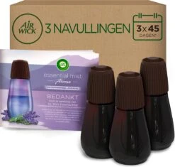 Dagelijkse Benodigdheden Verkoop 29 Air Wick Essential Mist Automatische Luchtverfrisser - Ontspannende Lavendel - 3 Navullingen
