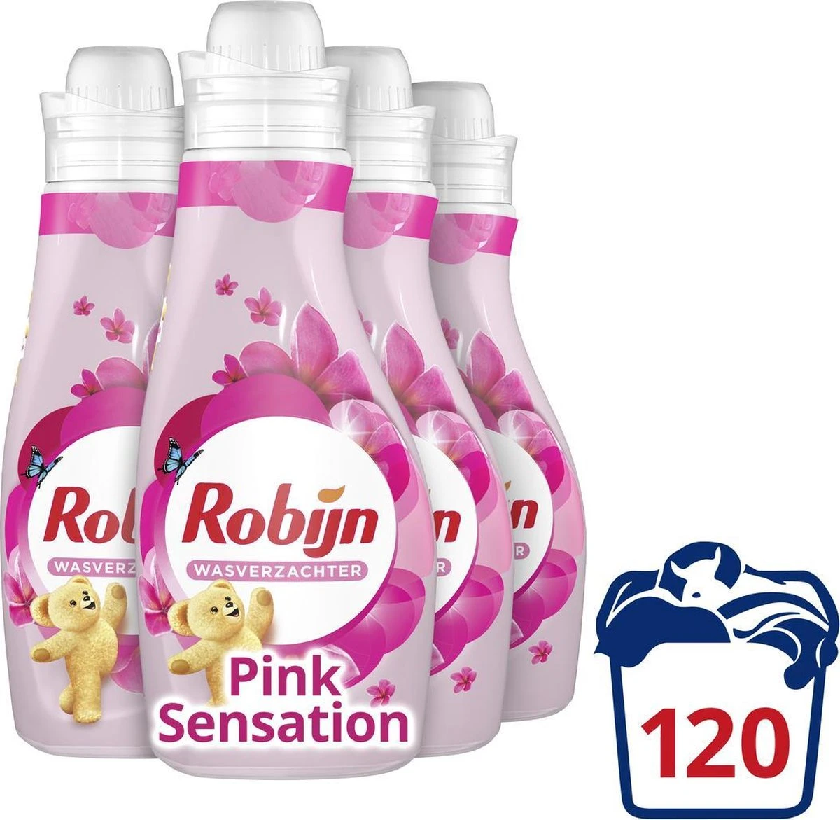 Robijn Summer Pink Wasverzachter - 4 X 30 Wasbeurten - Voordeelverpakking 3 Robijn Summer Pink Wasverzachter - 4 X 30 Wasbeurten - Voordeelverpakking - Afbeelding 3