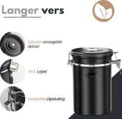VAIVE Koffieblik - Koffiebus - Koffieblikbewaarblik - Bewaarbus Koffie - Voorraadpotten - Voorraadbussen - Voorraadbus -1.8L -Dagelijkse Benodigdheden Verkoop 1200x1172 1