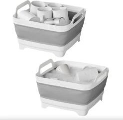 Opvouwbare Wasbak 18L - Met Stop - Afwasbak - Afwasteil - 30x30x20 Cm -Dagelijkse Benodigdheden Verkoop 1200x1175 3