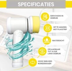 Lenga Elektrische Schoonmaakborstel - 5 In 1 Borstel - Oplaadbaar - Wasborstel - Schoonmaakmiddelen - Schrobborstels 15 Lenga Elektrische Schoonmaakborstel - 5 In 1 Borstel - Oplaadbaar - Wasborstel - Schoonmaakmiddelen - Schrobborstels -Dagelijkse Benodigdheden Verkoop 1200x1179 4