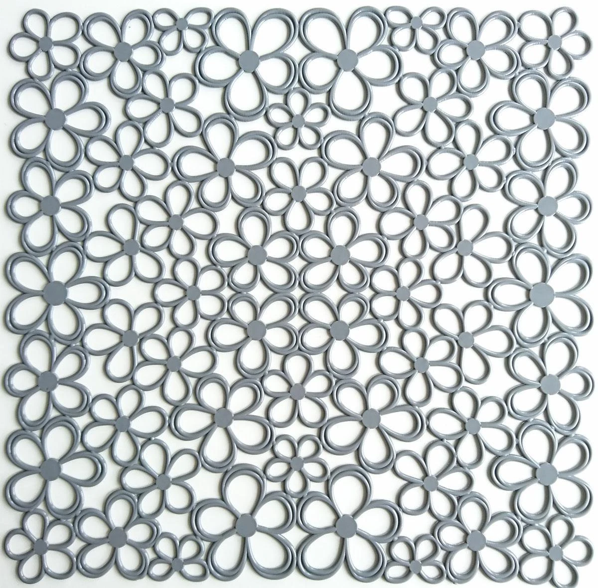 Merkloos Papillon - 2 Stuks Gootsteenmat - Bloem Grijs - 31,5 X 31,5 Cm 1 Merkloos Papillon - 2 Stuks Gootsteenmat - Bloem Grijs - 31,5 X 31,5 Cm