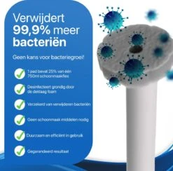 RevoBrush 28x Crystal Clean Foaming Pads Navulling - WC Borstel Met Houder Vrijstaand -Dagelijkse Benodigdheden Verkoop 1200x1184 12