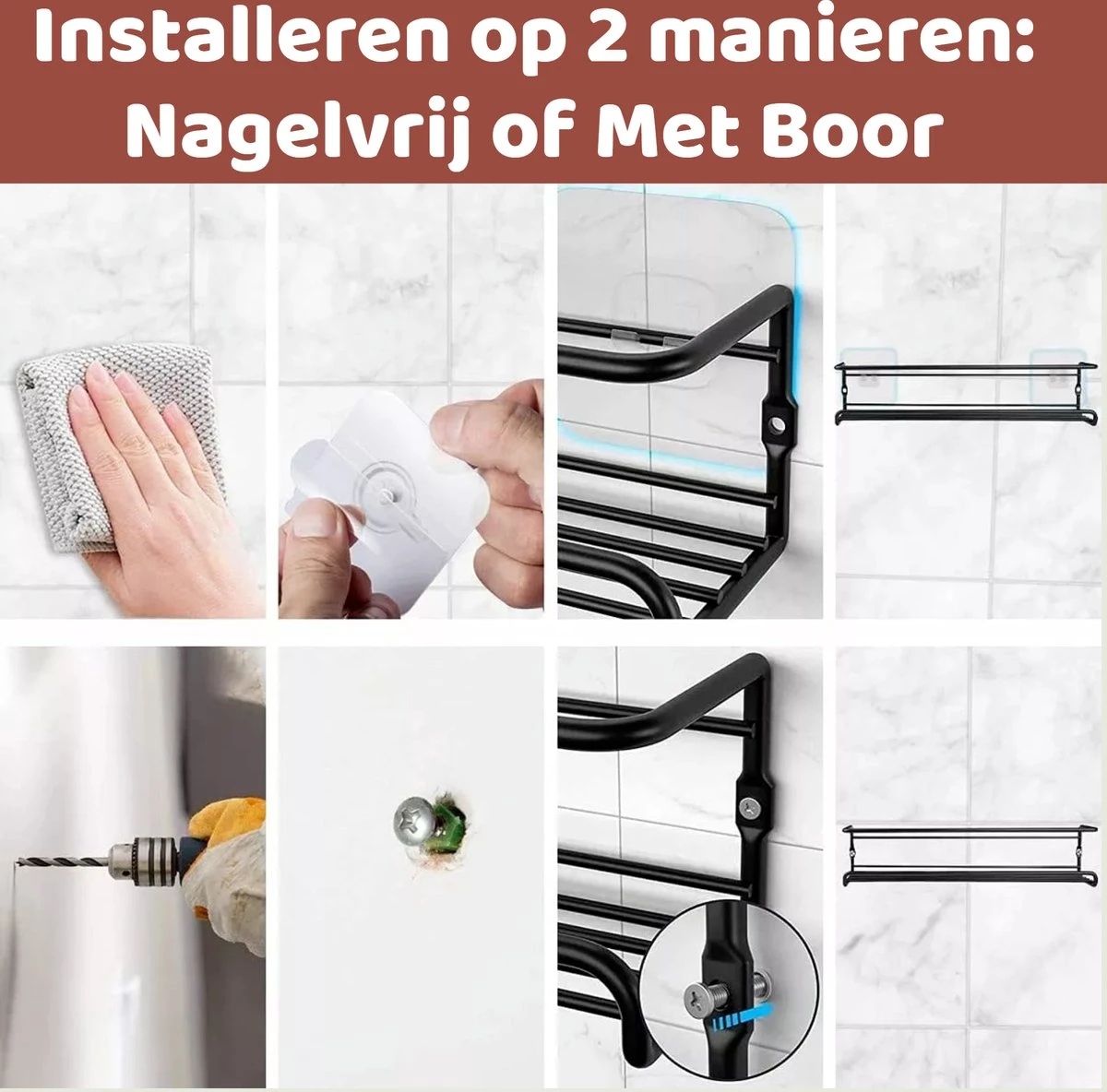 Mmoods Kruidenrek Ophangbaar Zonder Boren - 4 Laags Voor 24 Kruidenpotjes - Speciaal Voor Muur, Wandkast, Kastdeur - Hangende Kruidenorganizer Keuken - Keukenaccessoires 7 Mmoods Kruidenrek Ophangbaar Zonder Boren - 4 Laags Voor 24 Kruidenpotjes - Speciaal Voor Muur, Wandkast, Kastdeur - Hangende Kruidenorganizer Keuken - Keukenaccessoires - Afbeelding 7