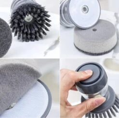 Afwasborstel Met Zeepdispenser – Met 3 Verschillende Opzet Stukken – Inclusief Houder – Grijs – Afwas Borstel Zeepreservoir – Zeep Handborstel – Doseerpomp – Afwasmiddel Dispenser – Navulbaar 9 Afwasborstel Met Zeepdispenser – Met 3 Verschillende Opzet Stukken – Inclusief Houder – Grijs – Afwas Borstel Zeepreservoir – Zeep Handborstel – Doseerpomp – Afwasmiddel Dispenser – Navulbaar -Dagelijkse Benodigdheden Verkoop 1200x1189 2