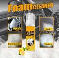 TLVX Bekleding Reiniger / Schuim Reiniger / Vlekken Reinigen / Interieur Reiniger / Foam Cleaner / 150ml / Auto Schoonmaak / Citroen Geur / Auto Interieur Reiniger / Vlekken Verwijderen Bankstel / Auto Stoel Schoonmaken / Effectief! -Dagelijkse Benodigdheden Verkoop 1200x1191 7