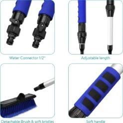 Navaris Telescopische Autowasborstel - Watergevoerde Wasborstel Voor Auto's En Ramen Met Uitschuifbare Lange Handgreep En Zachte Haren - Blauw -Dagelijkse Benodigdheden Verkoop 1200x1193 1