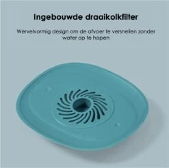 Heuts Goods - Gootsteenzeef - Gootsteenstop - Afvoerzeef - Afvoerstop - Spoelbal - Bad - Douchebak - Keuken - Wasbak - Badkuip - Siliconen - Donkerblauw -Dagelijkse Benodigdheden Verkoop 1200x1196 7