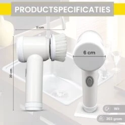 Lenga Elektrische Schoonmaakborstel - 5 In 1 Borstel - Oplaadbaar - Wasborstel - Schoonmaakmiddelen - Schrobborstels 11 Lenga Elektrische Schoonmaakborstel - 5 In 1 Borstel - Oplaadbaar - Wasborstel - Schoonmaakmiddelen - Schrobborstels -Dagelijkse Benodigdheden Verkoop 1200x1197 18