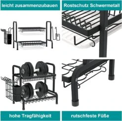 Dish Drying Rack Drainer Afdruiprek Metaal Afvoerafdruiprek Met Druppelbak Black Decker Droogrek Zwart Afdruiprek Brabantiaafdruiprek Metaal Muur -Dagelijkse Benodigdheden Verkoop 1200x1197 9