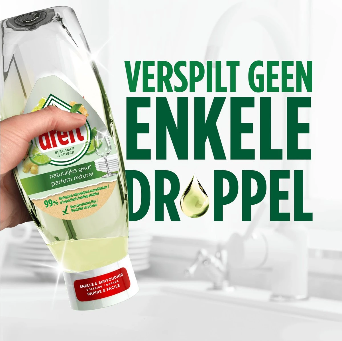 Dreft Natuurlijke Geur - Afwasmiddel - Bergamot & Gember - Ondersteboven Fles - Voordeelverpakking 8 X 370 Ml 8 Dreft Natuurlijke Geur - Afwasmiddel - Bergamot & Gember - Ondersteboven Fles - Voordeelverpakking 8 X 370 Ml - Afbeelding 8