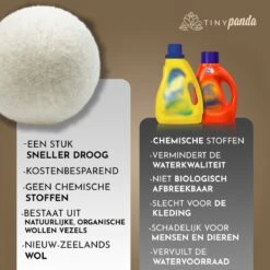 Merkloos Droger Ballen XL 8 Stuks – Zero Waste Dryer Balls - Duurzaam – Wasverzachter – Herbruikbare Drogerballen – Droogt De Was Sneller – Tiny Panda -Dagelijkse Benodigdheden Verkoop 1200x1199 11