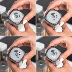 Coninx Kruidenrek Staand - Draaiend Kruidenrek Met Glazen Potjes - Kruidencarrousel Draaibaar - 8 Kruidenpotjes - Wit / RVS -Dagelijkse Benodigdheden Verkoop 1200x1199 20