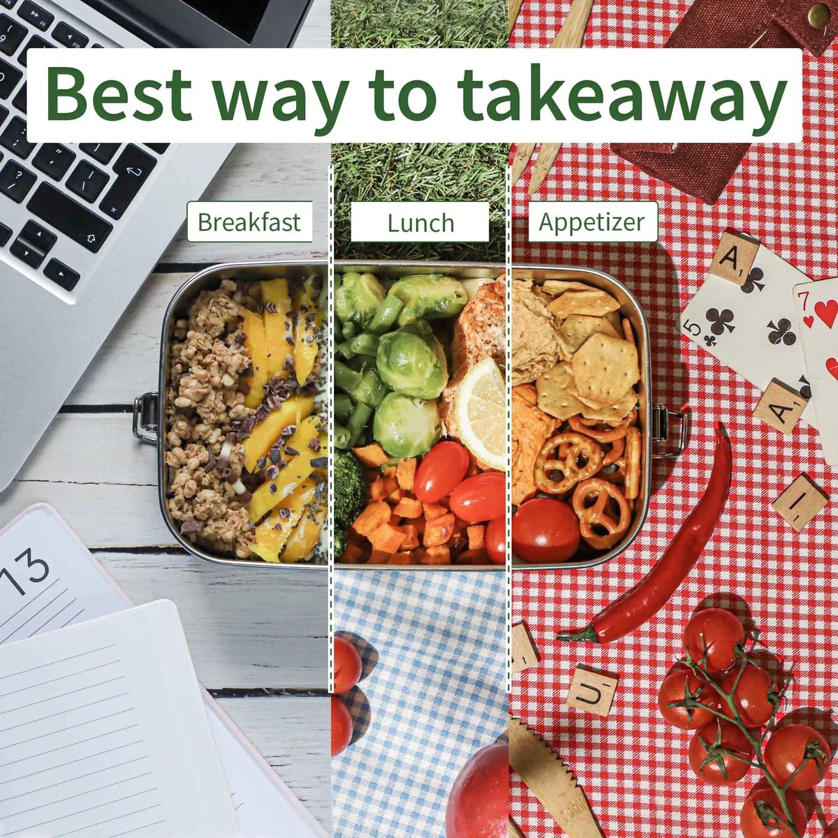 Bamboe Lunch Box 1400 Ml | Broodbox | Ecologisch | Roestvrijstalen Lunchbox | Bentobox No Leak | Smaakloos | Bamboe Grote Broodtrommel | Lunchbox Volwassenen | Lunchbox RVS Bamboe | Bambaw 3 Bamboe Lunch Box 1400 Ml | Broodbox | Ecologisch | Roestvrijstalen Lunchbox | Bentobox No Leak | Smaakloos | Bamboe Grote Broodtrommel | Lunchbox Volwassenen | Lunchbox RVS Bamboe | Bambaw - Afbeelding 3