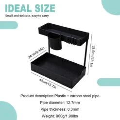 Kruidenrekken, Opslagrekken In De Keuken, 2 Lagen, Naaierrekken Op Het Aanrecht, Voor Organisatoren Van Kruidenrekken, Aardewerk/Opbergrekken Van De Keuken -Dagelijkse Benodigdheden Verkoop 1200x1200 1369