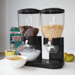 MikaMax Cornflakes Dispenser - Voorraadbus - Cornflakes Voorraadpot - Ontbijt Granendispenser - Zwart - 2 X 500 Gram -Dagelijkse Benodigdheden Verkoop 1200x1200 1388