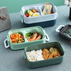 Lunchbox - Meal Prep Bakjes - Lunch Box Met Deksel - Meal Prep – Bento Box - Lunchtrommel Met Bestek Groen -Dagelijkse Benodigdheden Verkoop 1200x1200 1397