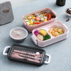 Lunchbox - Meal Prep Bakjes - Lunch Box Met Deksel - Meal Prep – Bento Box - Lunchtrommel Met Bestek Groen -Dagelijkse Benodigdheden Verkoop 1200x1200 1407