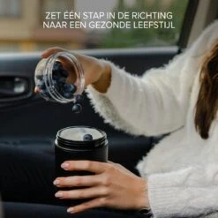 Coninx Yoghurtbeker To Go - Muesli Beker To Go - Lunchbeker - Mueslibeker 640ml (450ml+190ml) - Zwart -Dagelijkse Benodigdheden Verkoop 1200x1200 1419