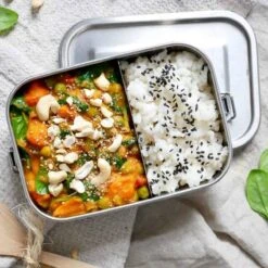 Pandoo RVS Lunchbox - 1200 Ml - Incl. Divider + Katoenen Tas -Dagelijkse Benodigdheden Verkoop 1200x1200 1431